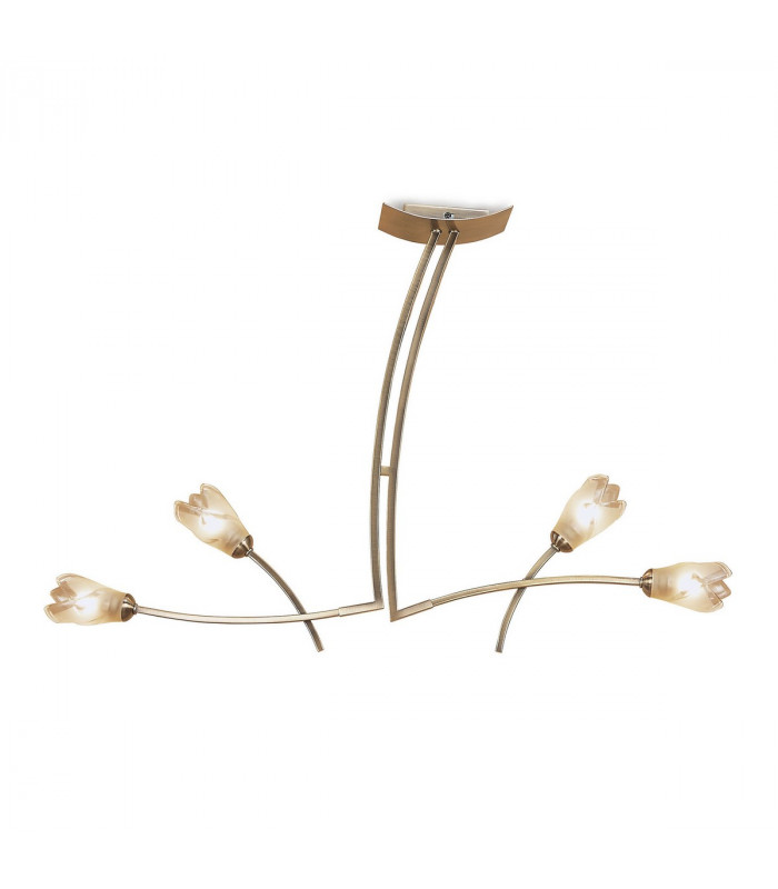 Pietra Linear Pendant 2 Arm 4 Light G9 Antique Brass-1