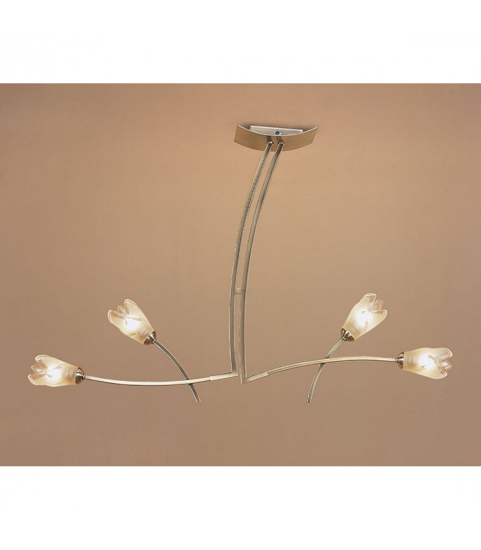 Pietra Linear Pendant 2 Arm 4 Light G9 Antique Brass-2
