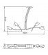 Pietra Linear Pendant 2 Arm 4 Light G9 Antique Brass-9