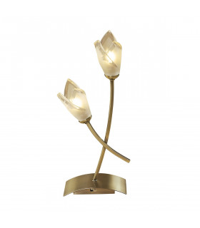 Pietra Table Lamp 2 Light G9 Antique Brass-1