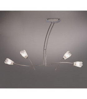 Pietra Linear Pendant 2 Arm 4 Light G9 Polished Chrome-2