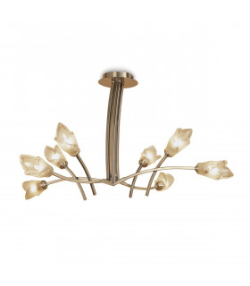 Pietra Pendant 4 Arm 8 Light G9 Antique Brass-1