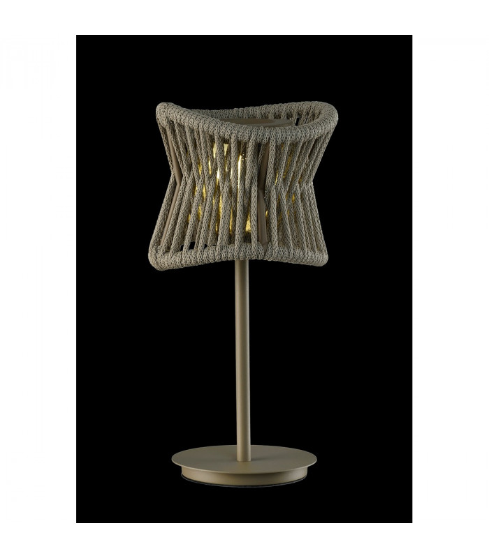 Polinesia 19cm Table Lamp, 2W LED, 3000K, 170lm, IP44, Beige Oscu, 2yrs Warranty