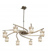 Rosa Del Desierto Telescopic Pendant 8 Light G9 Antique Brass-1