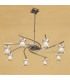 Rosa Del Desierto Telescopic Pendant 8 Light G9 Antique Brass-2
