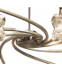 Rosa Del Desierto Telescopic Pendant 8 Light G9 Antique Brass-5