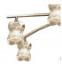 Rosa Del Desierto Telescopic Pendant 8 Light G9 Antique Brass-6