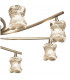 Rosa Del Desierto Telescopic Pendant 8 Light G9 Antique Brass-7