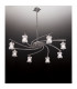 Rosa Del Desierto Telescopic Pendant 8 Light G9 Satin Nickel-2