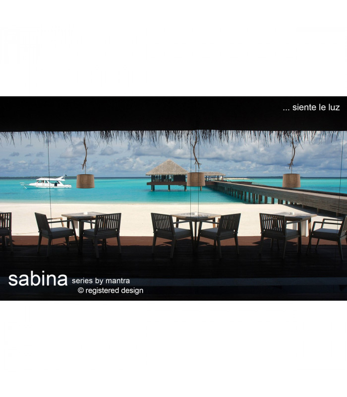 Sabina Pendant 30cm Round 1 x E27 (Max 20W) Imitation Wood Linen Shade-6