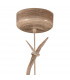 Sabina Pendant 30cm Round 1 x E27 (Max 20W) Imitation Wood Linen Shade-8