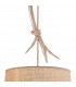 Sabina Pendant 30cm Round 1 x E27 (Max 20W) Imitation Wood Linen Shade-9