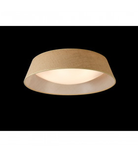 Sabina Ceiling 5 x E27 (Max 20W) Brown Linen Shade/White Acrylic-2