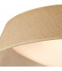 Sabina Ceiling 5 x E27 (Max 20W) Brown Linen Shade/White Acrylic-8