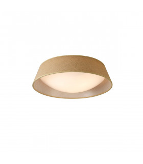 Sabina Ceiling 3 x E27 (Max 20W), Brown Linen Shade/White Acrylic