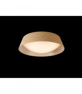 Sabina Ceiling 3 x E27 (Max 20W), Brown Linen Shade/White Acrylic