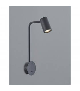 Sal Wall Lamp Switched 1 Light GU10 Sand BLack-2