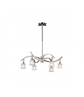 Salomon Telescopic Lamp 6 Light G9 Satin Nickel-1