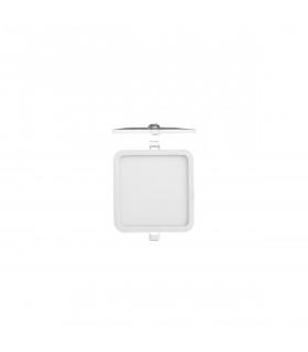Saona 9cm Square Recessed Ultra Slim Downlight 6W LED 3000K 520lm Matt White Driver Included 3yrs Warranty-1