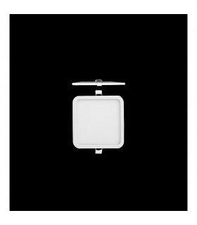 Saona 9cm Square Recessed Ultra Slim Downlight 6W LED 3000K 520lm Matt White Driver Included 3yrs Warranty-2