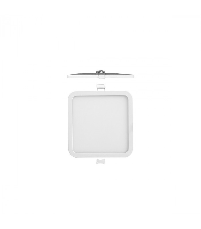 Saona 14.5cm Square Recessed Ultra Slim Downlight 12W LED 3000K 990lm Matt White Driver Included 3yrs Warranty-1
