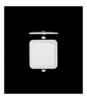 Saona 14.5cm Square Recessed Ultra Slim Downlight 12W LED 3000K 990lm Matt White Driver Included 3yrs Warranty-2