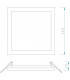 Saona 14.5cm Square Recessed Ultra Slim Downlight 12W LED 3000K 990lm Matt White Driver Included 3yrs Warranty-8