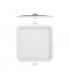 Saona 22.5cm Square Recessed Ultra Slim Downlight 24W LED 3000K 2090lm Matt White Driver Included 3yrs Warranty-1