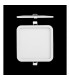 Saona 22.5cm Square Recessed Ultra Slim Downlight 24W LED 3000K 2090lm Matt White Driver Included 3yrs Warranty-2