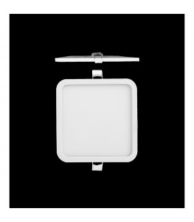 Saona 17.5cm Square Recessed Ultra Slim Downlight 18W LED 4000K 1620lm Matt White Driver Included 3yrs Warranty-2