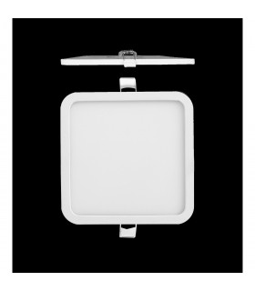 Saona 22.5cm Square Recessed Ultra Slim Downlight 24W LED 4000K 2200lm Matt White Driver Included 3yrs Warranty-2