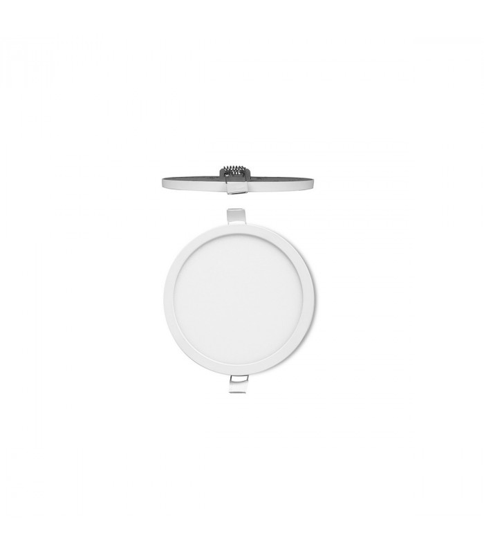 Saona 9cm Round LED Recessed Ultra Slim Downlight 6W 3000K 520lm Matt White/Frosted Acrylic Driver Included 3yrs Warranty-1