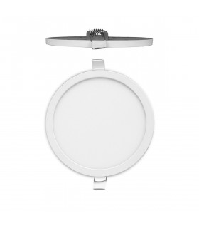Saona 22.5cm Round Recessed Ultra Slim Downlight 24W LED 3000K 2090lm Matt White Driver Included 3yrs Warranty-1