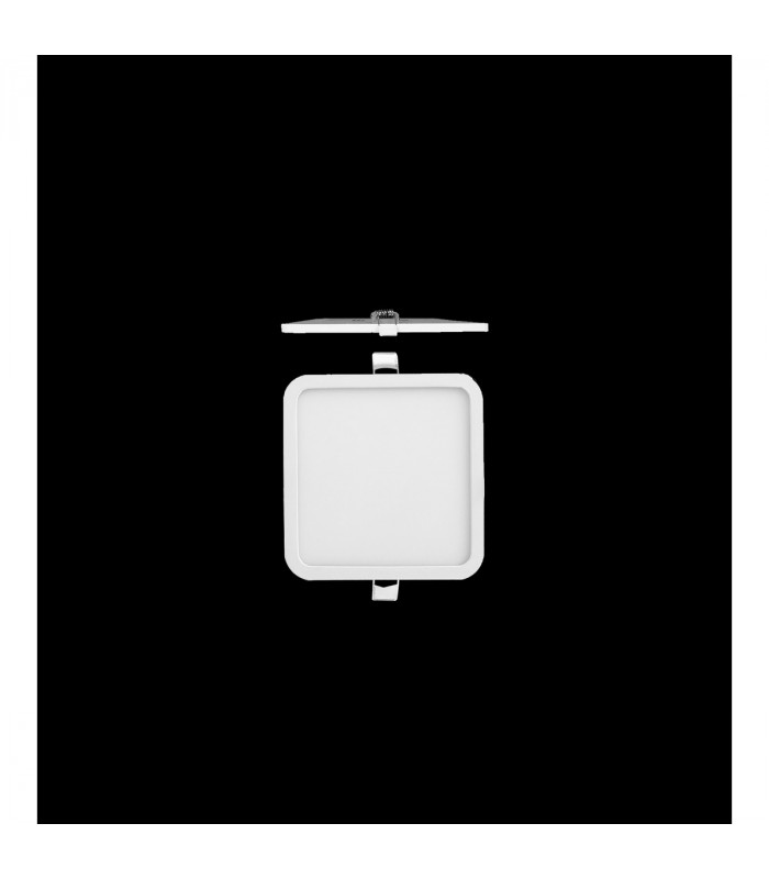 Saona 9cm Square Recessed Ultra Slim Downlight 6W LED 4000K 540lm Matt White Driver Included 3yrs Warranty-2