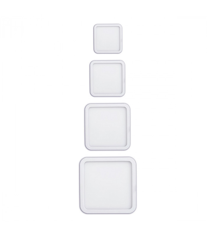 Saona 9cm Square Recessed Ultra Slim Downlight 6W LED 4000K 540lm Matt White Driver Included 3yrs Warranty-5
