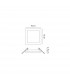 Saona 9cm Square Recessed Ultra Slim Downlight 6W LED 4000K 540lm Matt White Driver Included 3yrs Warranty-11