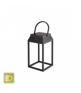 Sapporo Large Solar Portable Lantern 3W LED 3000K 238lm IP54 Graphite 3yrs Warranty-2