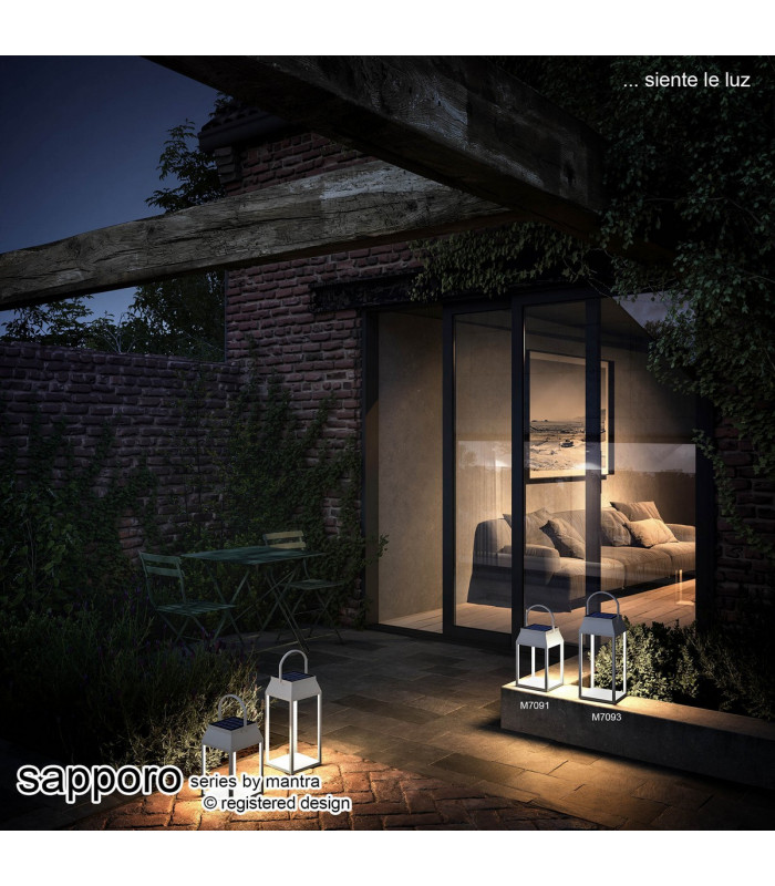 Sapporo Large Solar Portable Lantern 3W LED 3000K 238lm IP54 Graphite 3yrs Warranty-3