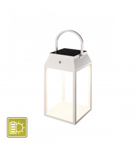 Sapporo Large Solar Portable Lantern 3W LED 3000K 238lm IP54 White 3yrs Warranty-1