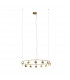 Shell 14 Light Pendant Round 60W LED 3000K 3180lm Gold 3yrs Warranty-1