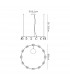 Shell 12 Light Pendant Round 50W LED 3000K 2650lm Gold 3yrs Warranty-10