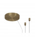 Shell 6 Light Pendant Round 30W LED 3000K 1590lm Gold 3yrs Warranty-4