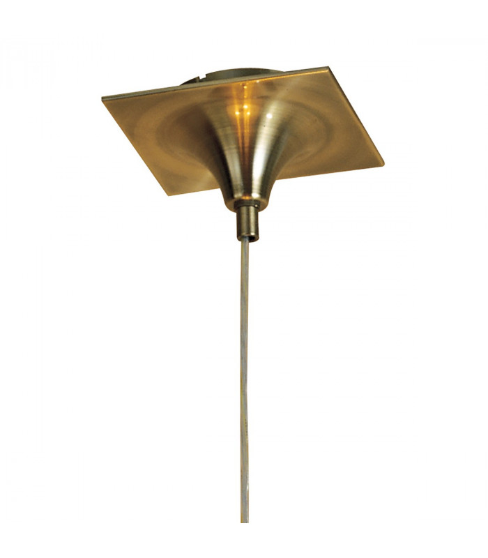 Siena Pendant Round 1 Light E27 Antique Brass With Amber Cream Shade And Amber Crystal-3