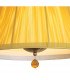 Siena Pendant Round 1 Light E27 Antique Brass With Amber Cream Shade And Amber Crystal-6