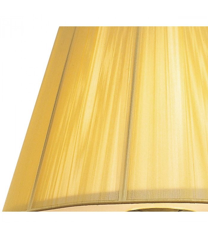 Siena Pendant Round 1 Light E27 Polished Brass With Amber Cream Shade And Clear Crystal-7