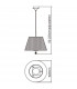 Siena Pendant Round 1 Light E27 Polished Brass With Amber Cream Shade And Clear Crystal-8