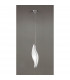 Sintesys Pendant E27 1 Light E27 Polished Chrome/White Acrylic CFL Lamps INCLUDED-2