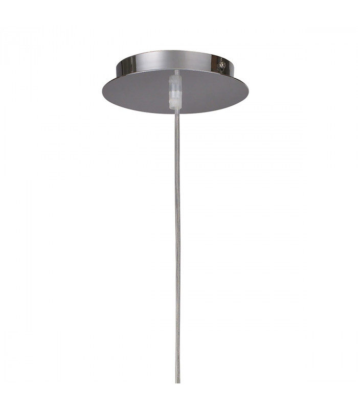 Sintesys Pendant E27 1 Light E27 Polished Chrome/White Acrylic CFL Lamps INCLUDED-6