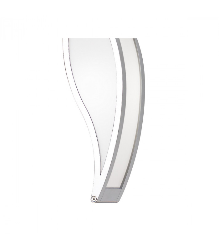 Sintesys Pendant E27 1 Light E27 Polished Chrome/White Acrylic CFL Lamps INCLUDED-9