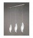 Sintesys Linear Pendant 3 Drop GU10 3 Light Bar Polished Chrome CFL Lamps INCLUDED-2